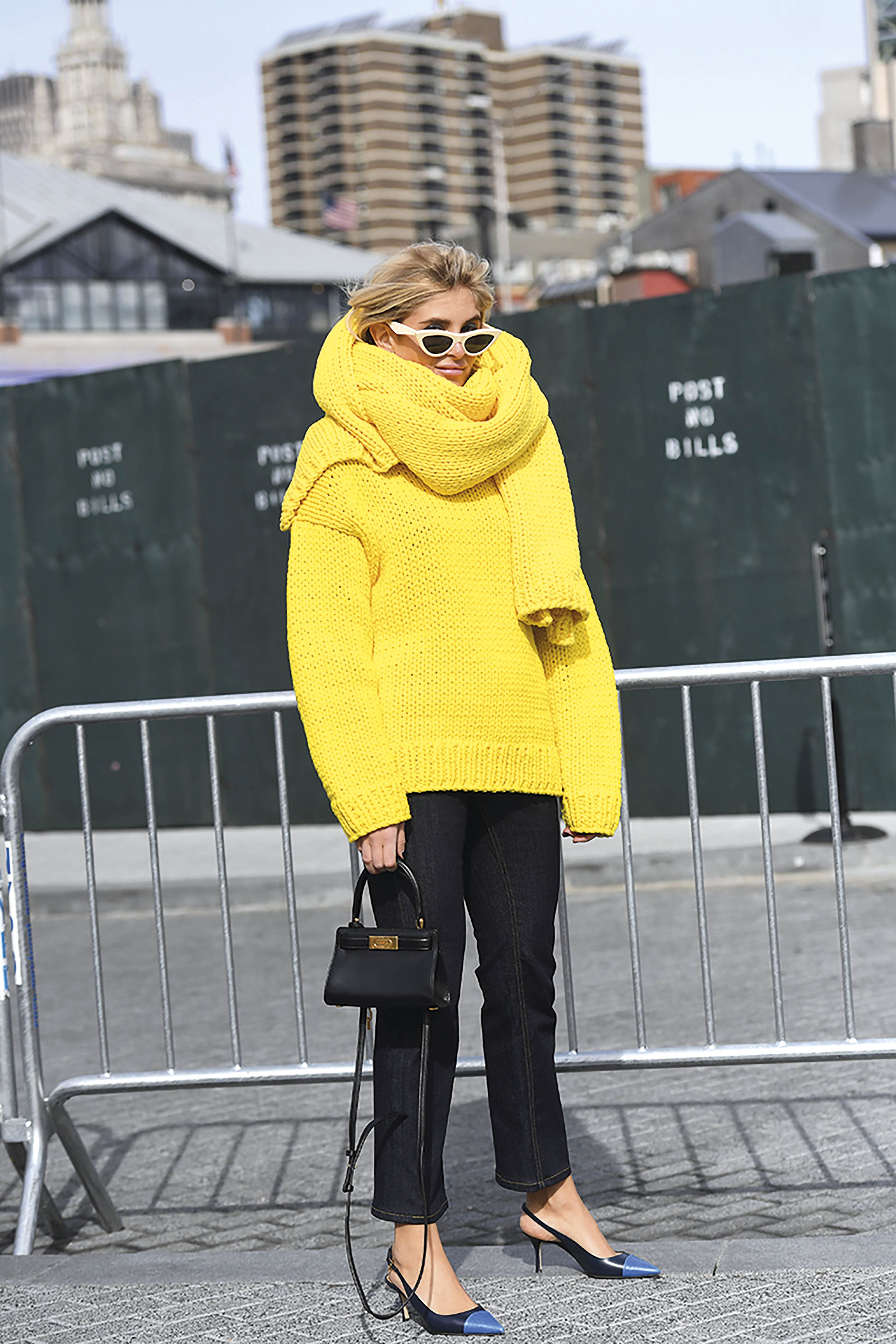 Mandatory Credit: Photo by REX/Shutterstock (10101257dd)
Xenia Adonts
Street Style, Fall Winter 2019, New York Fashion Week, USA - 10 Feb 2019